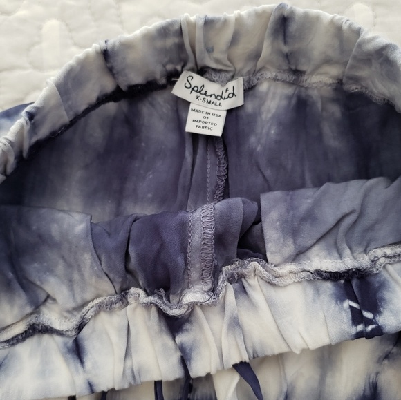 NEW Splendid Karpaz tie dye rayon drawstring side pocket shorts - Picture 8 of 9